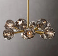 Lumera 24″ Clear & Smoke Crystal Round Chandelier