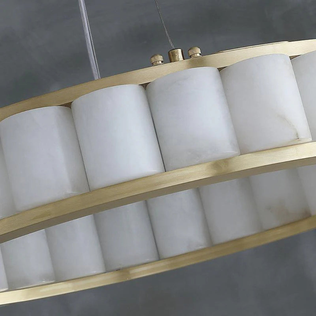 Aurevia Alabaster Ring Chandelier