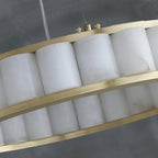 Aurevia Alabaster Ring Chandelier