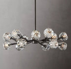 Lumera 36″ Clear & Smoke Crystal Round Chandelier