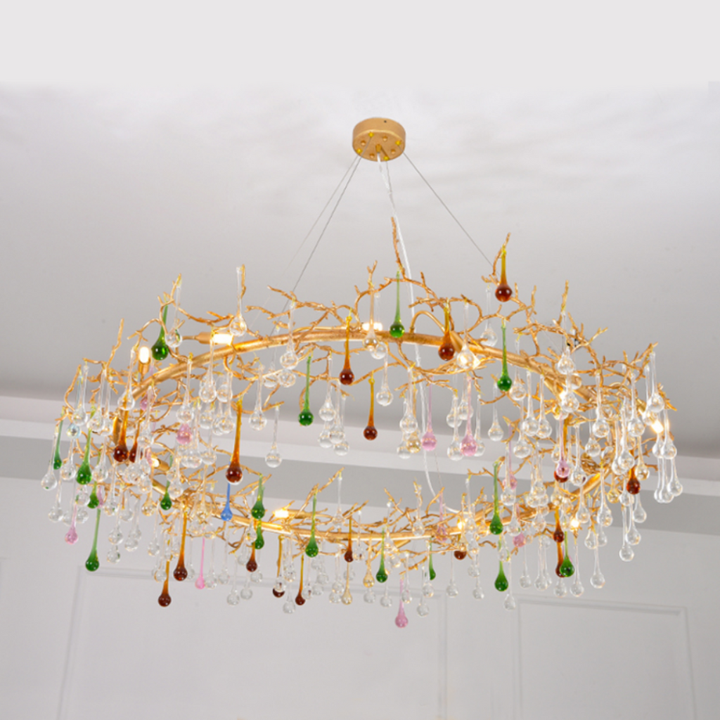 Celestia Colorful Crystal Branch Chandelier