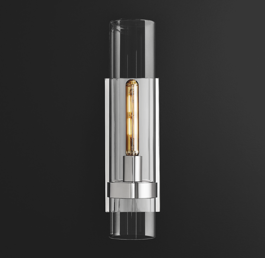 Rovella 18″ Grand Glass Wall Sconce