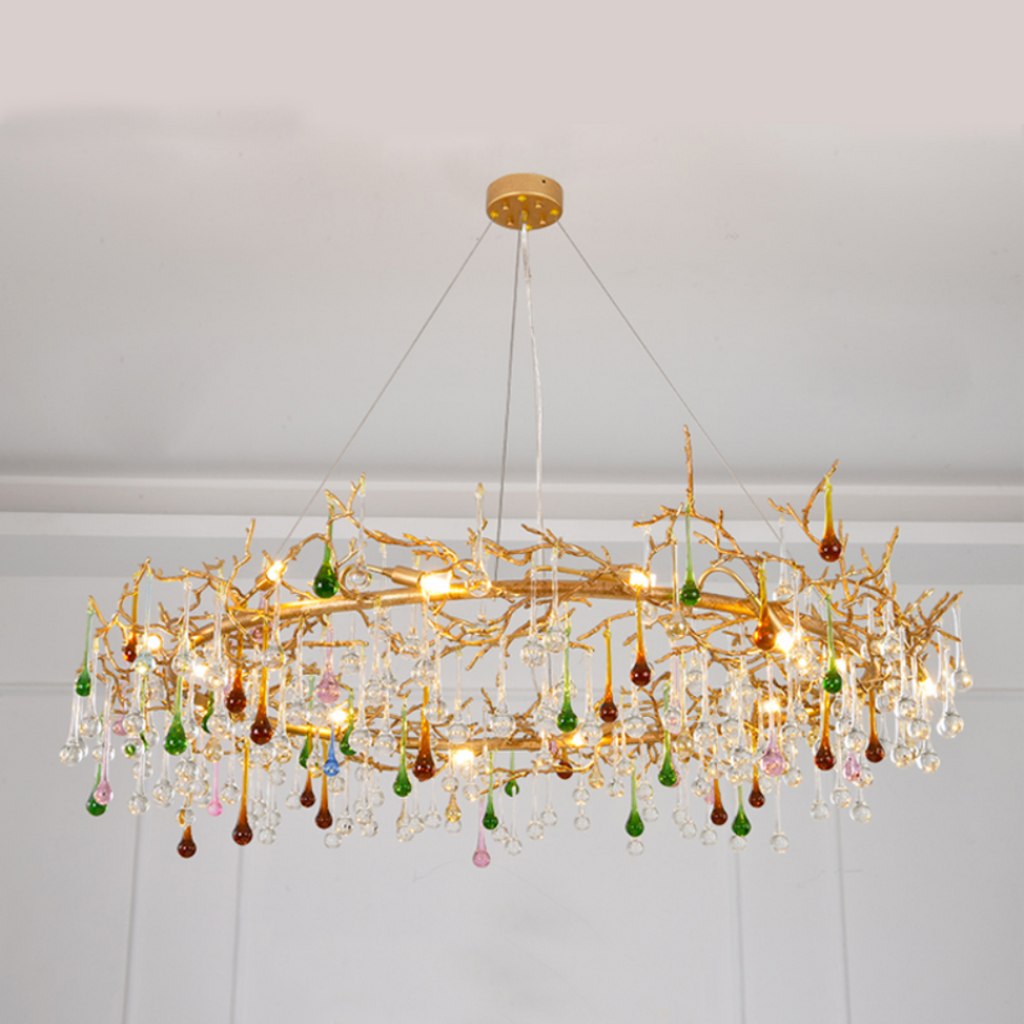 Celestia Colorful Crystal Branch Chandelier