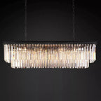 Odessa Two-Tier Glass Linear Chandelier