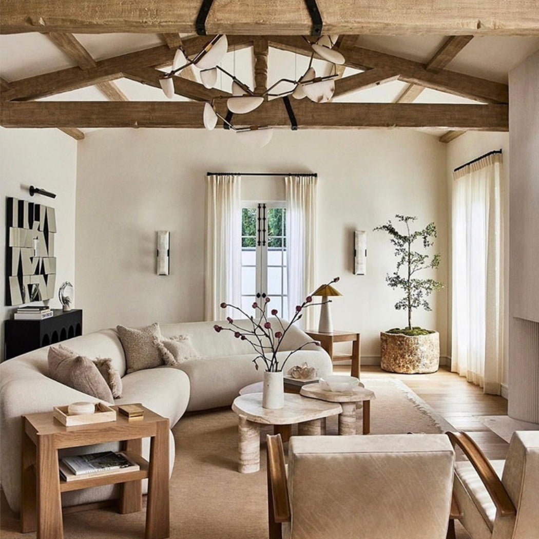 Aurevia Sculptural Alabaster Chandelier