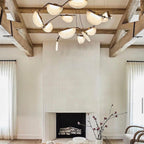 Aurevia Sculptural Alabaster Chandelier