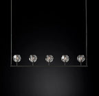 Lumera 48″ Clear Crystal Linear Chandelier