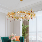 Celestia Colorful Crystal Branch Chandelier