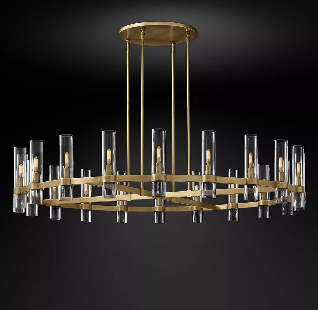 Rovella 60″ Round Glass Chandelier