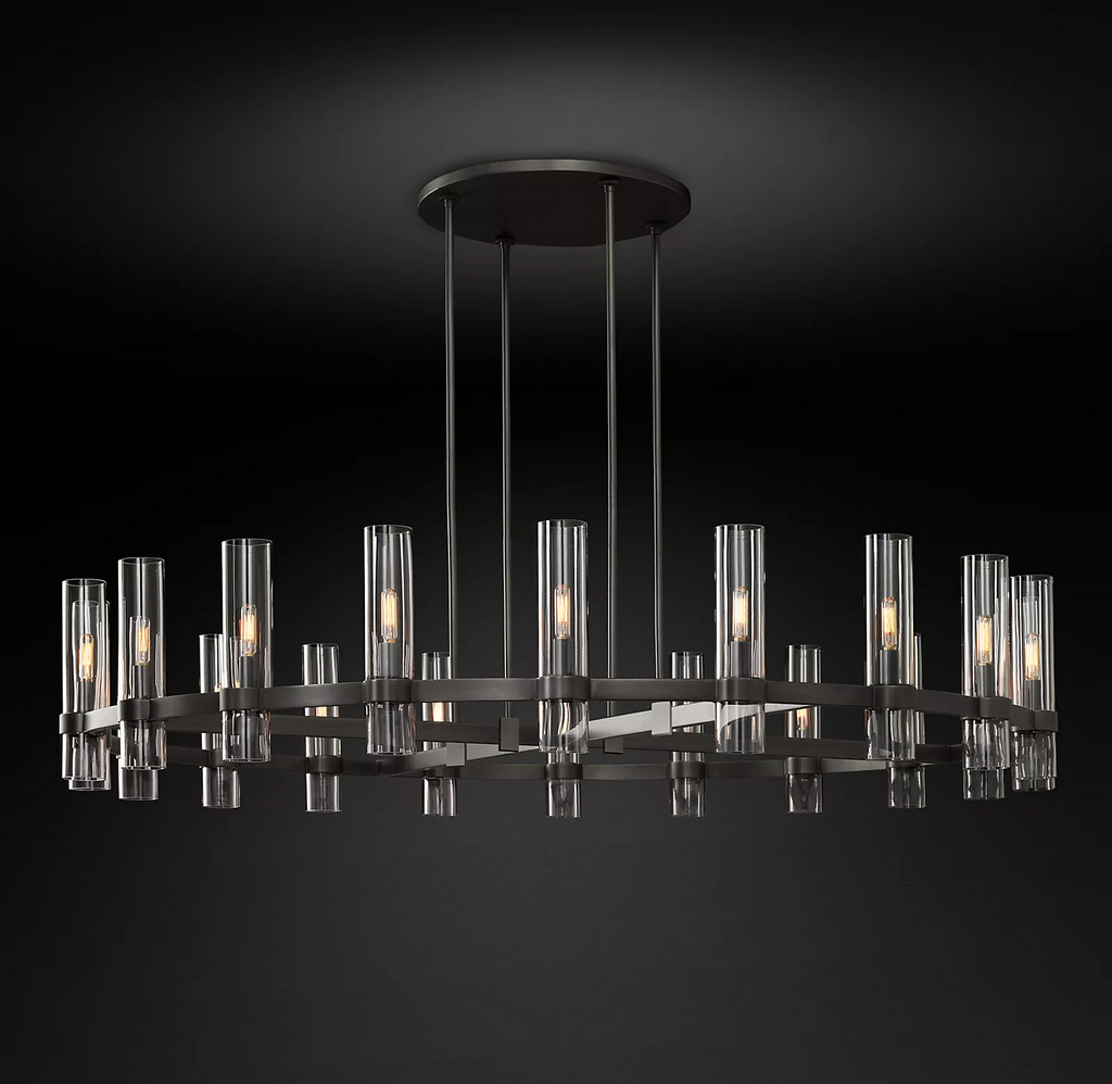 Rovella 60″ Round Glass Chandelier