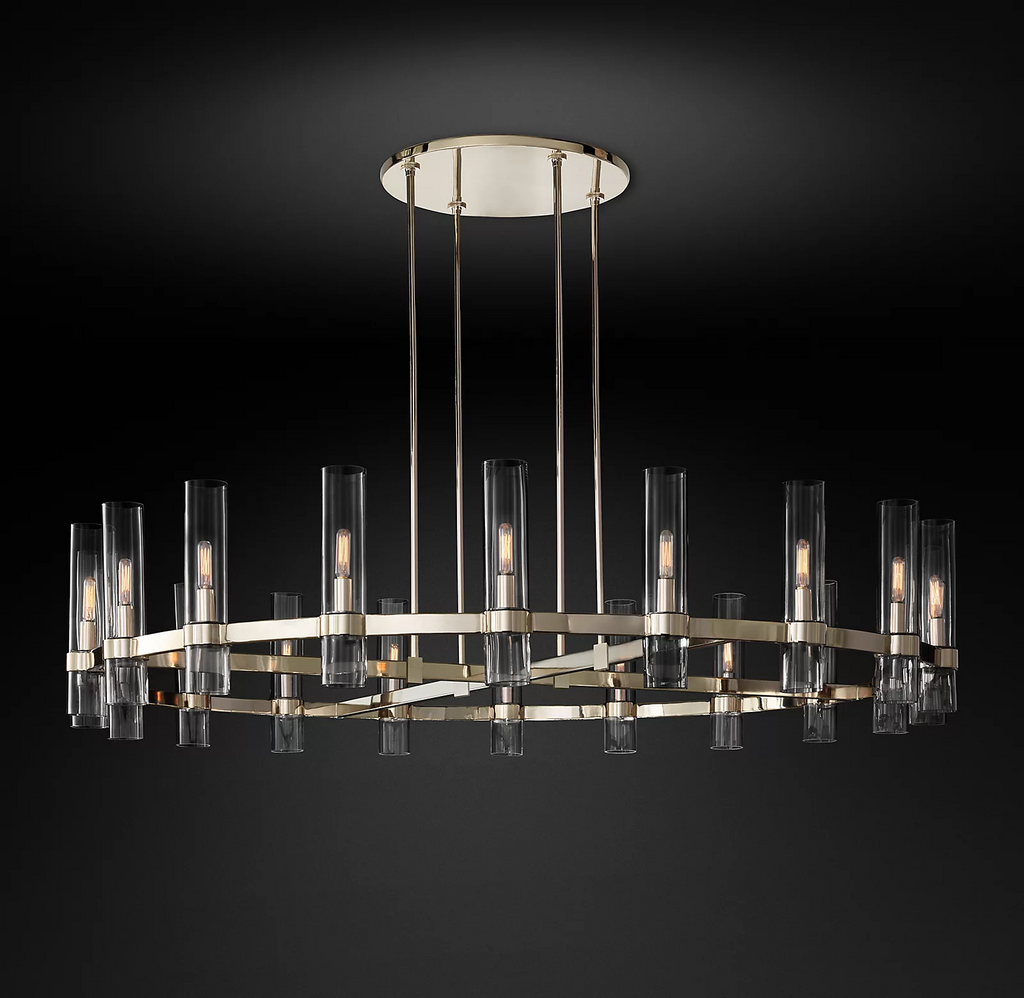 Rovella 60″ Round Glass Chandelier