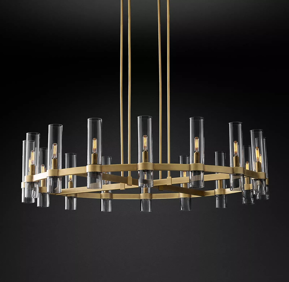 Rovella 48″ Round Glass Chandelier