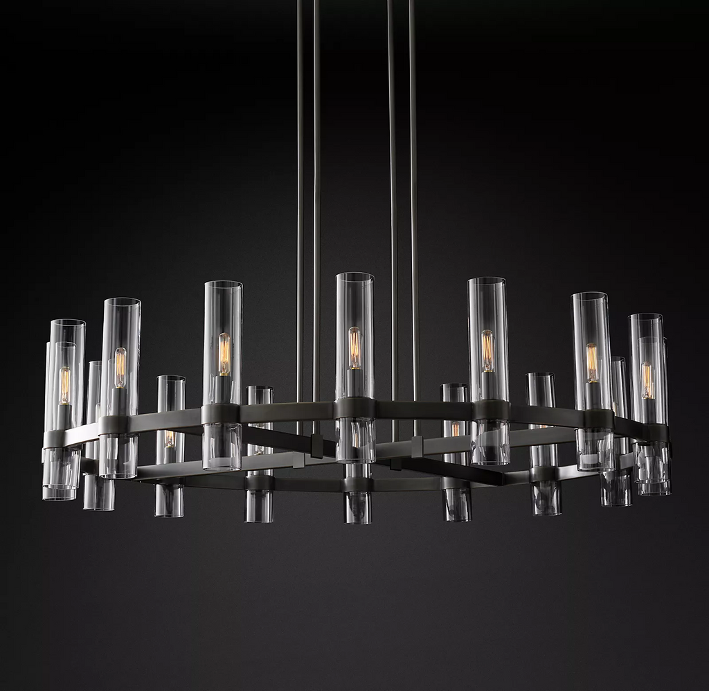 Rovella 48″ Round Glass Chandelier