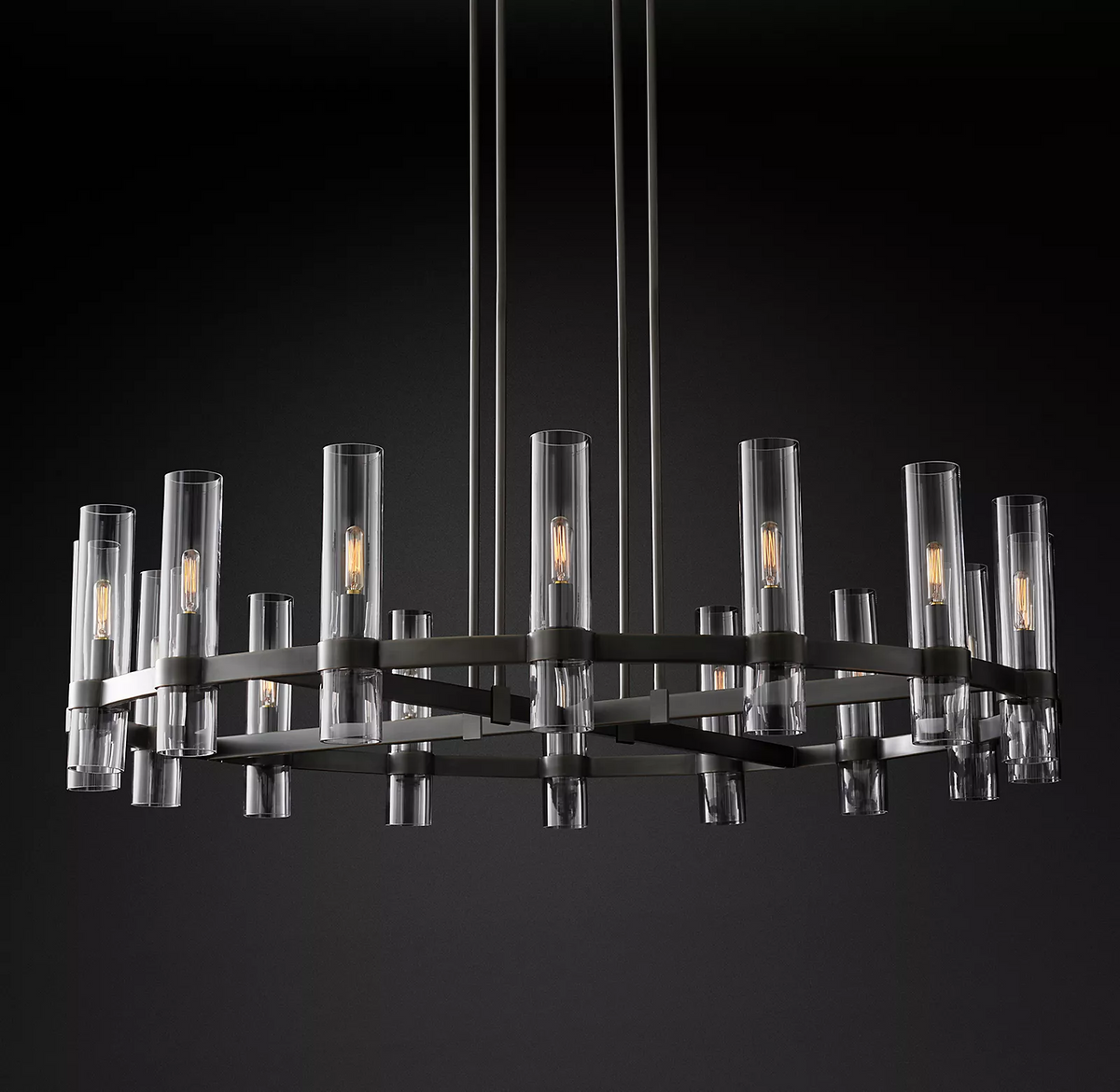 Rovella 48″ Round Glass Chandelier