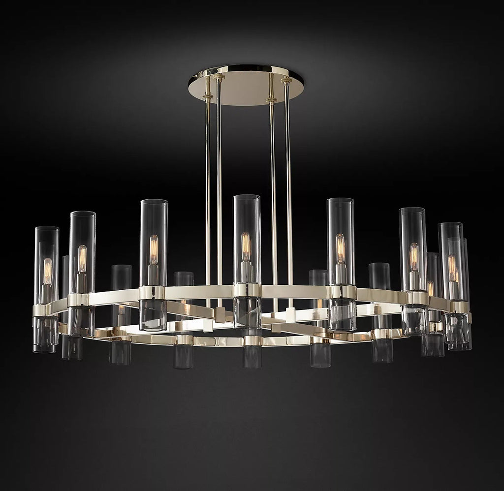 Rovella 48″ Round Glass Chandelier