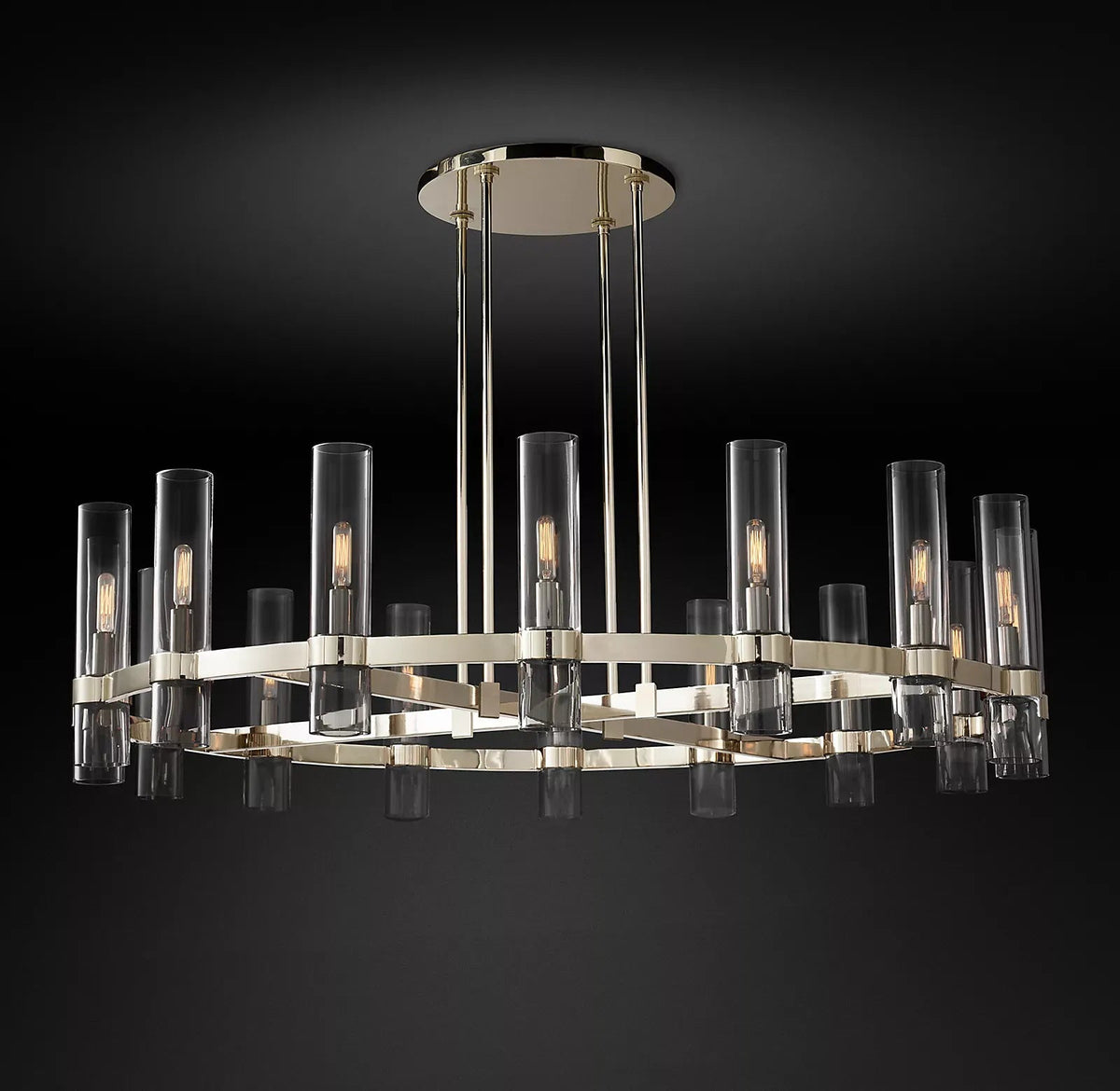 Rovella 48″ Round Glass Chandelier