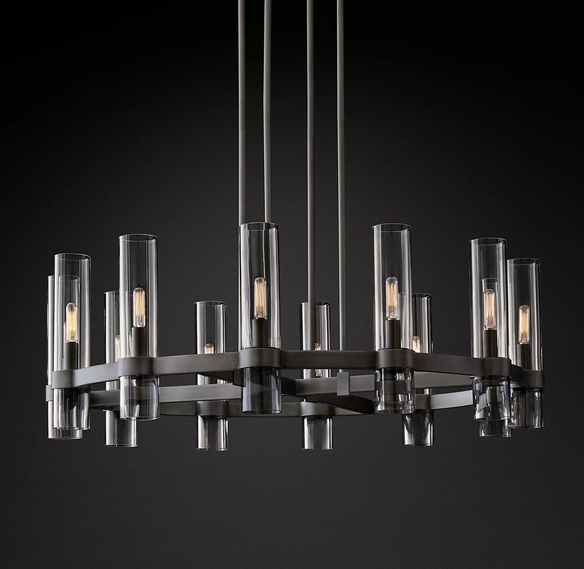 Rovella 36″ Round Glass Chandelier