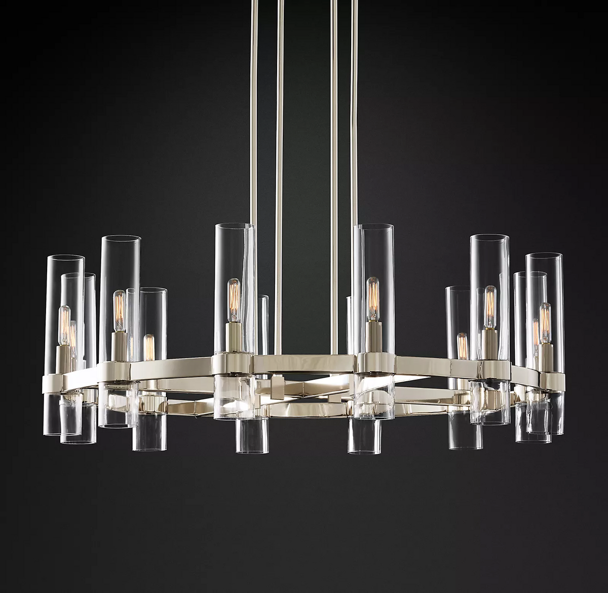 Rovella 36″ Round Glass Chandelier