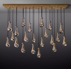 Elara 72″ Linear Hand-Blown Glass Chandelier