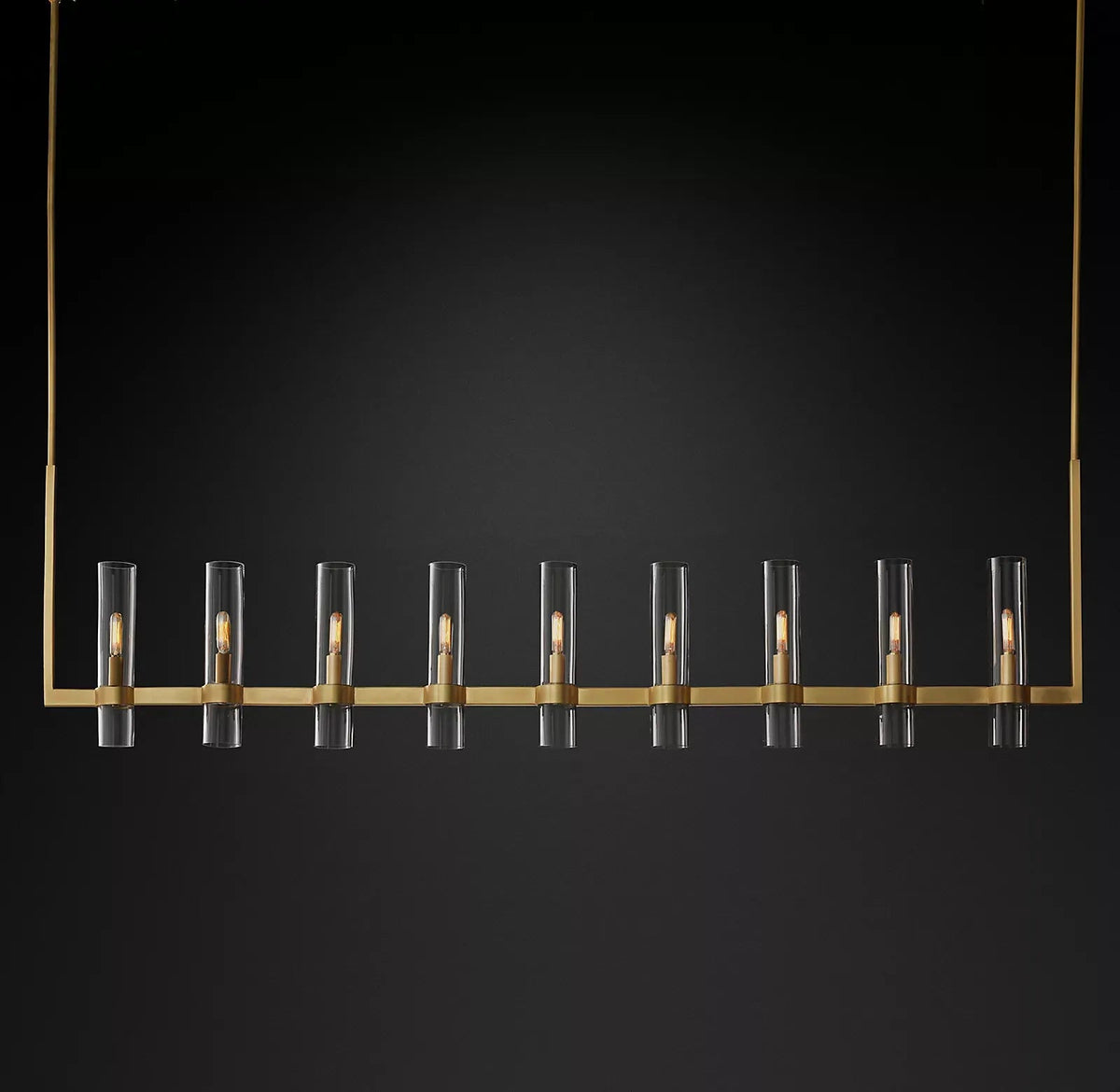 Rovella 71″ Linear Glass Chandelier