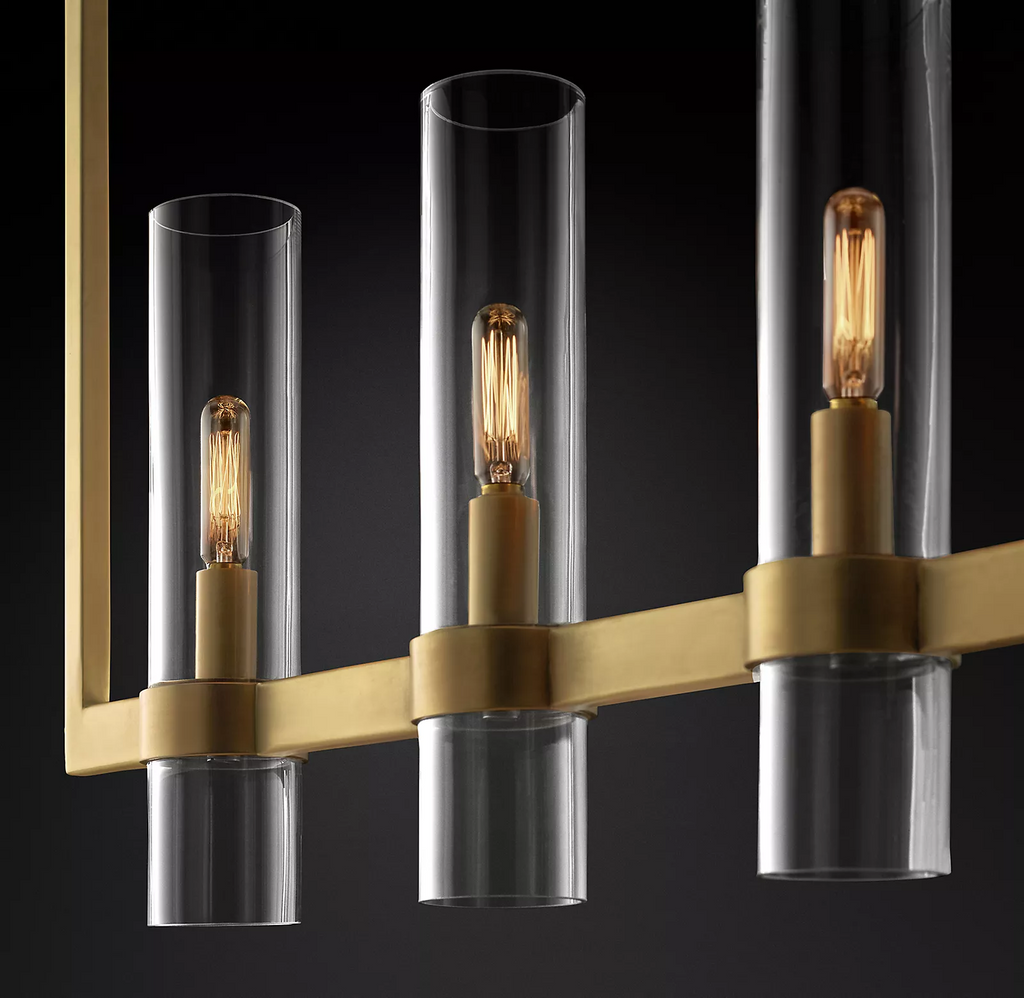 Rovella 71″ Linear Glass Chandelier