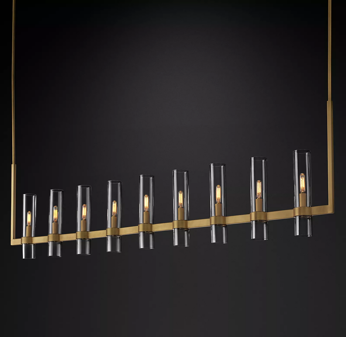 Rovella 71″ Linear Glass Chandelier