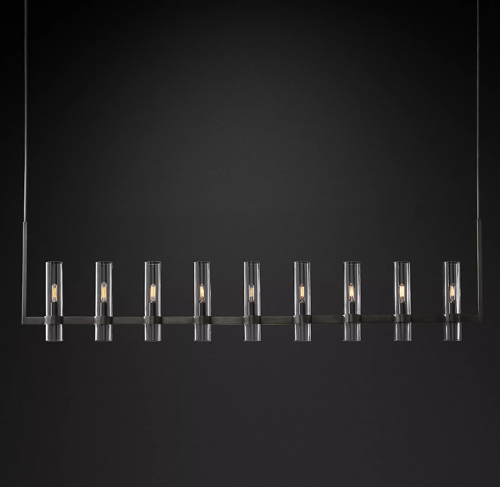 Rovella 71″ Linear Glass Chandelier