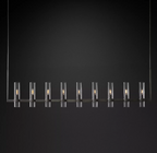 Rovella 71″ Linear Glass Chandelier
