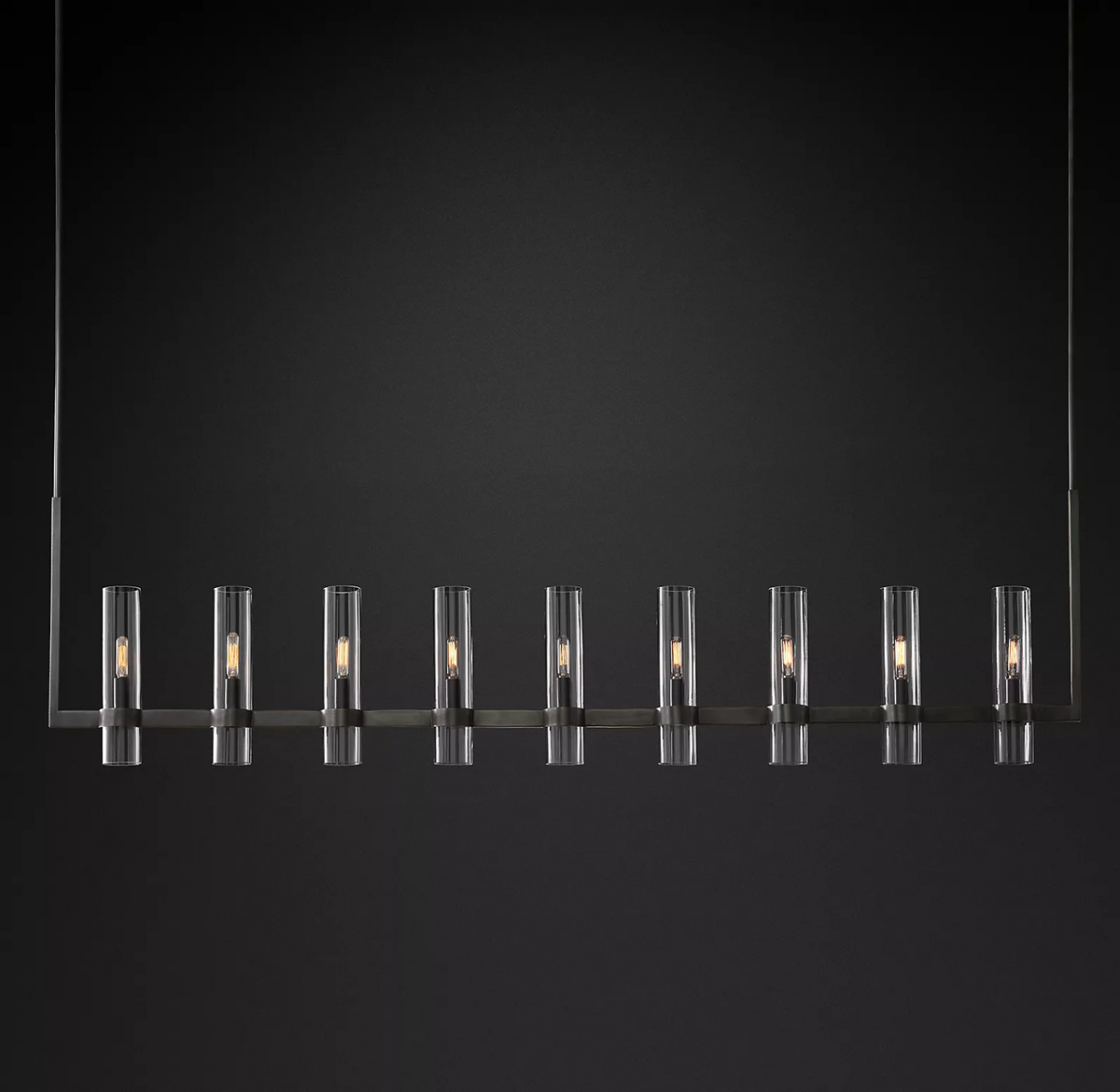 Rovella 71″ Linear Glass Chandelier