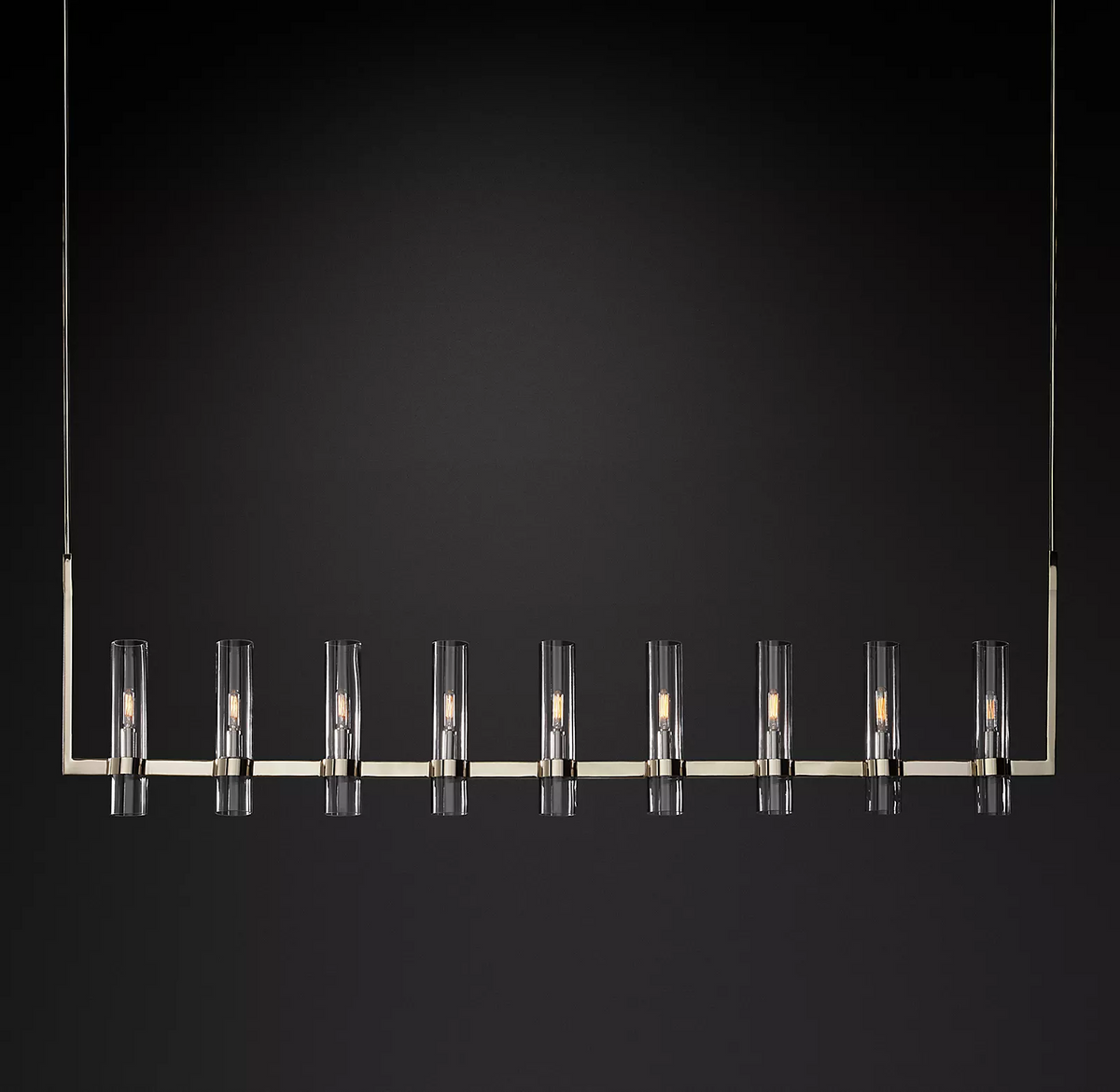 Rovella 71″ Linear Glass Chandelier