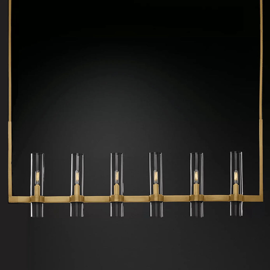 Rovella 48″ Linear Glass Chandelier