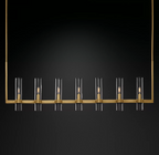 Rovella 59″ Linear Glass Chandelier