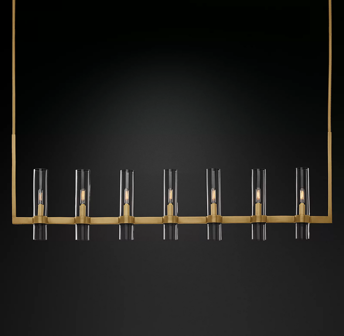 Rovella 59″ Linear Glass Chandelier