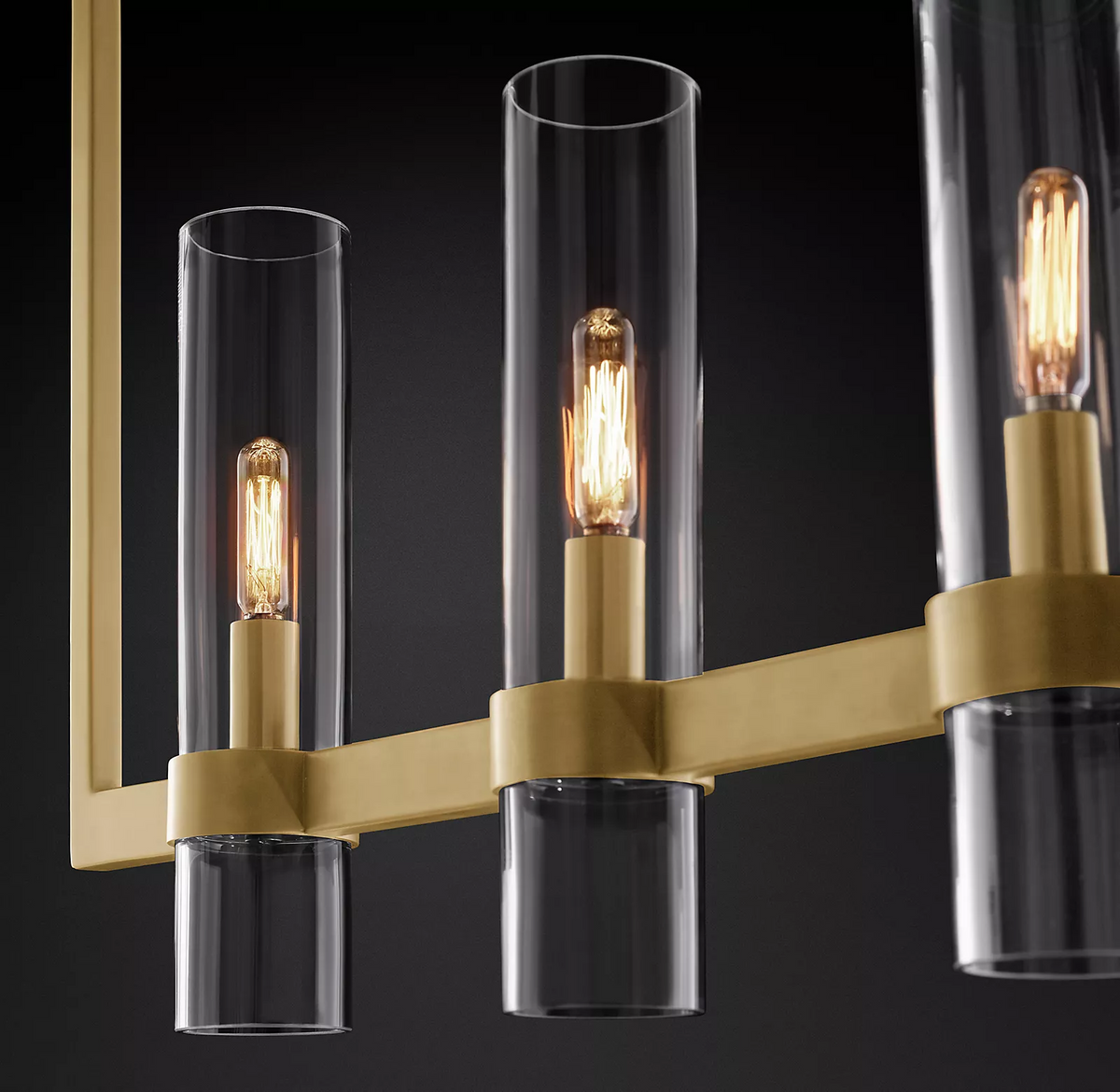Rovella 59″ Linear Glass Chandelier