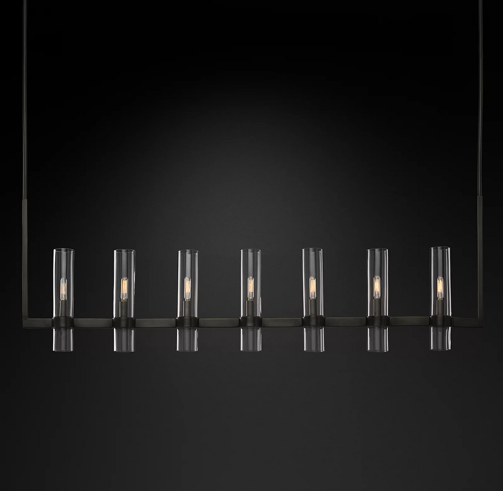 Rovella 59″ Linear Glass Chandelier