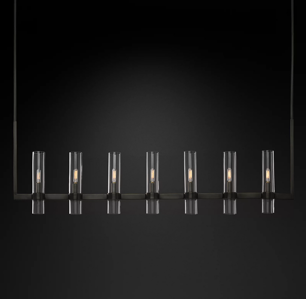 Rovella 59″ Linear Glass Chandelier