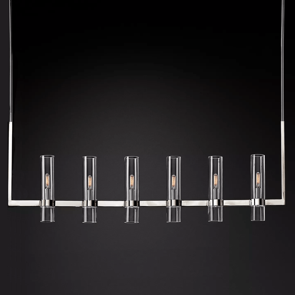 Rovella 48″ Linear Glass Chandelier