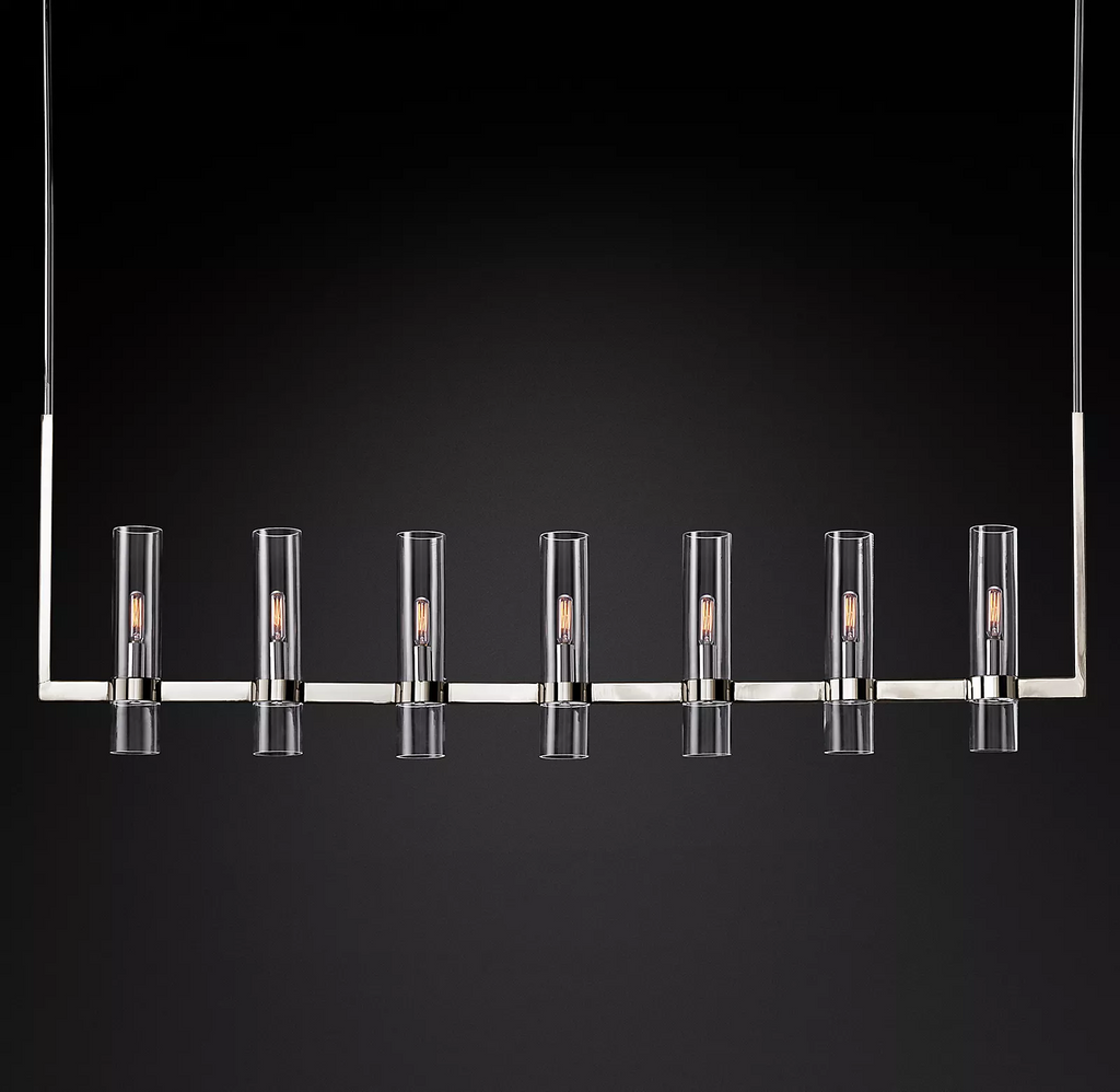 Rovella 59″ Linear Glass Chandelier