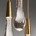 Avelisse Glass Raindrop Linear Chandelier 37" / 50" / 70" / 87" / 120"