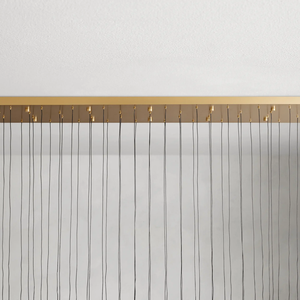 Avelisse Glass Raindrop Linear Chandelier 37" / 50" / 70" / 87" / 120"