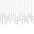 Avelisse Glass Raindrop Linear Chandelier 37" / 50" / 70" / 87" / 120"