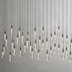 Avelisse Glass Raindrop Linear Chandelier 37" / 50" / 70" / 87" / 120"