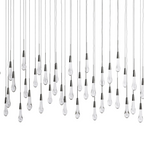 Avelisse Glass Raindrop Linear Chandelier 37" / 50" / 70" / 87" / 120"