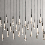 Avelisse Glass Raindrop Linear Chandelier 37" / 50" / 70" / 87" / 120"