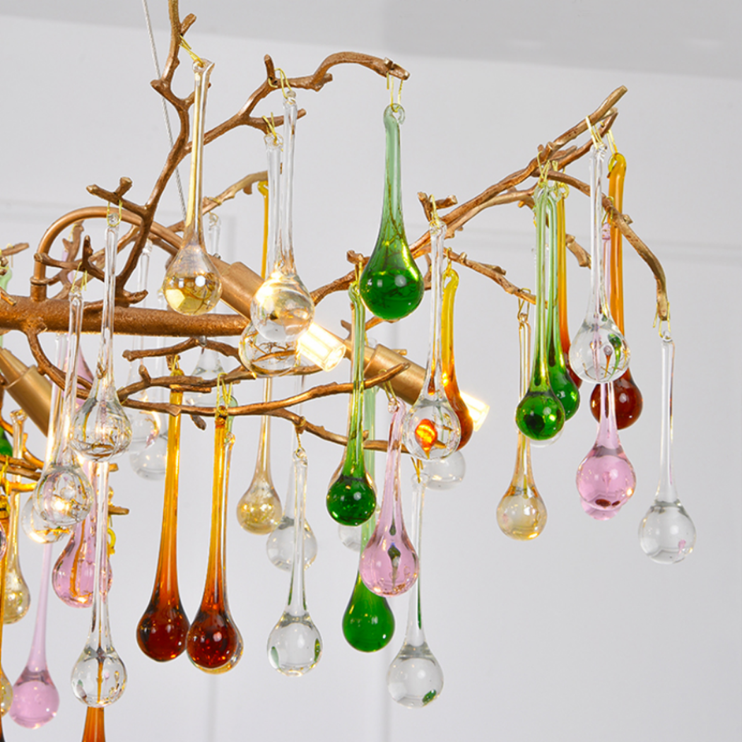 Celestia Colorful Crystal Branch Chandelier