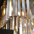 Odessa Two-Tier Glass Linear Chandelier