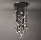 Lumera 30″ Smoke Crystal Cluster Chandelier