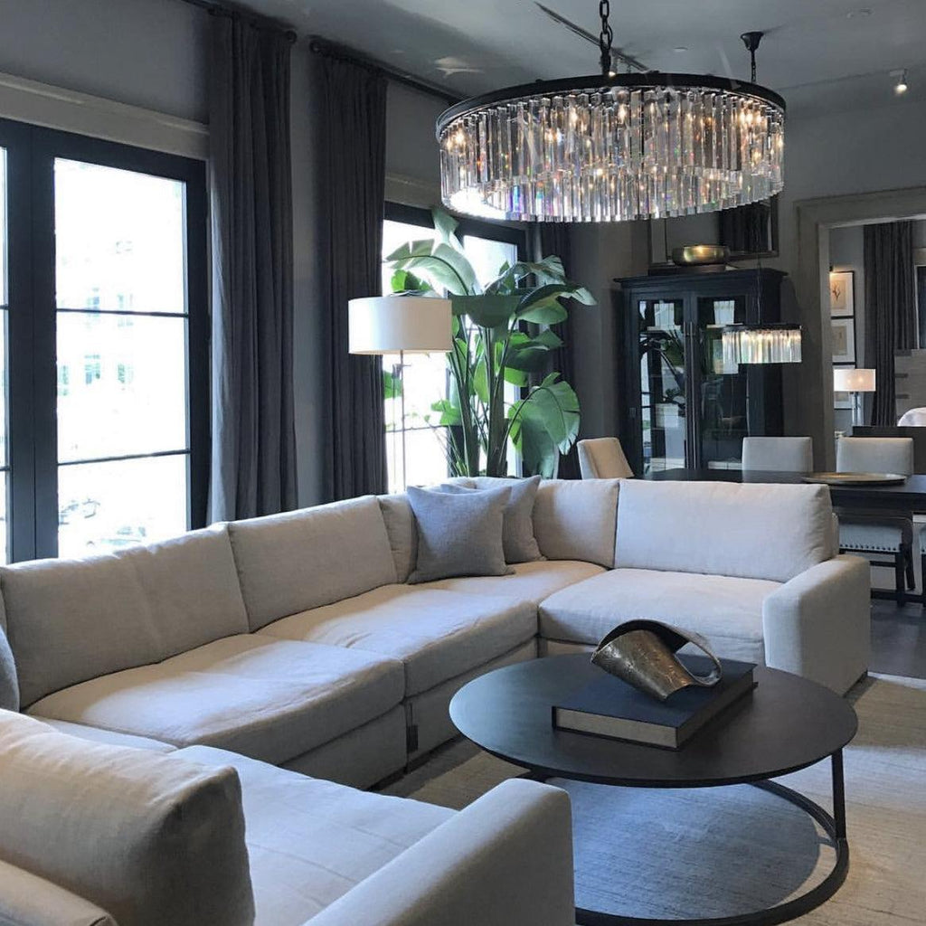 Odessa Glass Round Chandelier