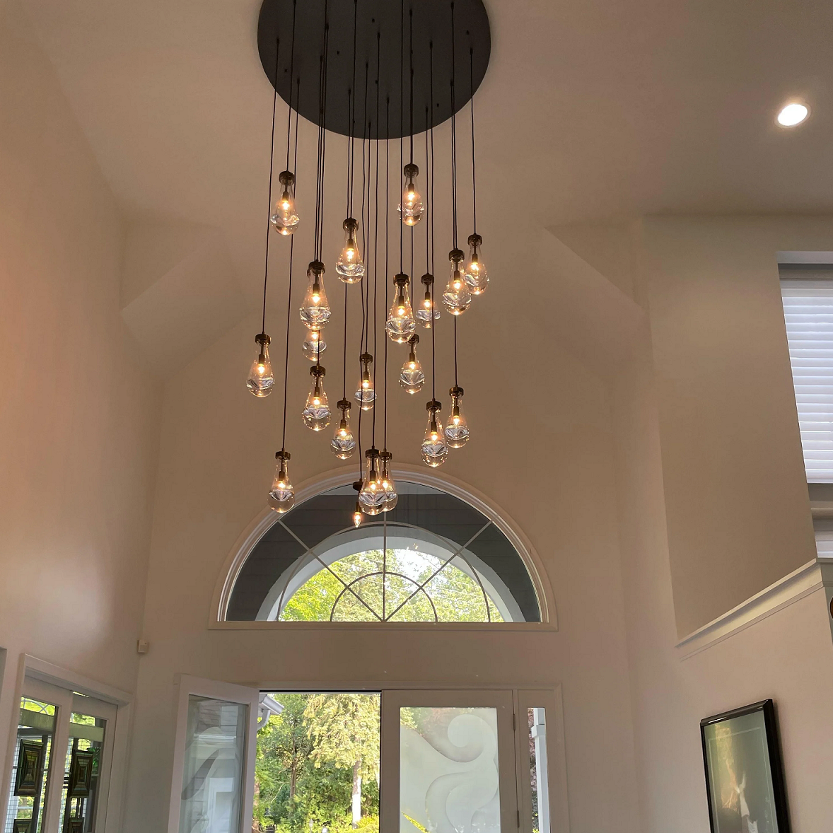 Elara Round Hand-Blown Glass Chandelier