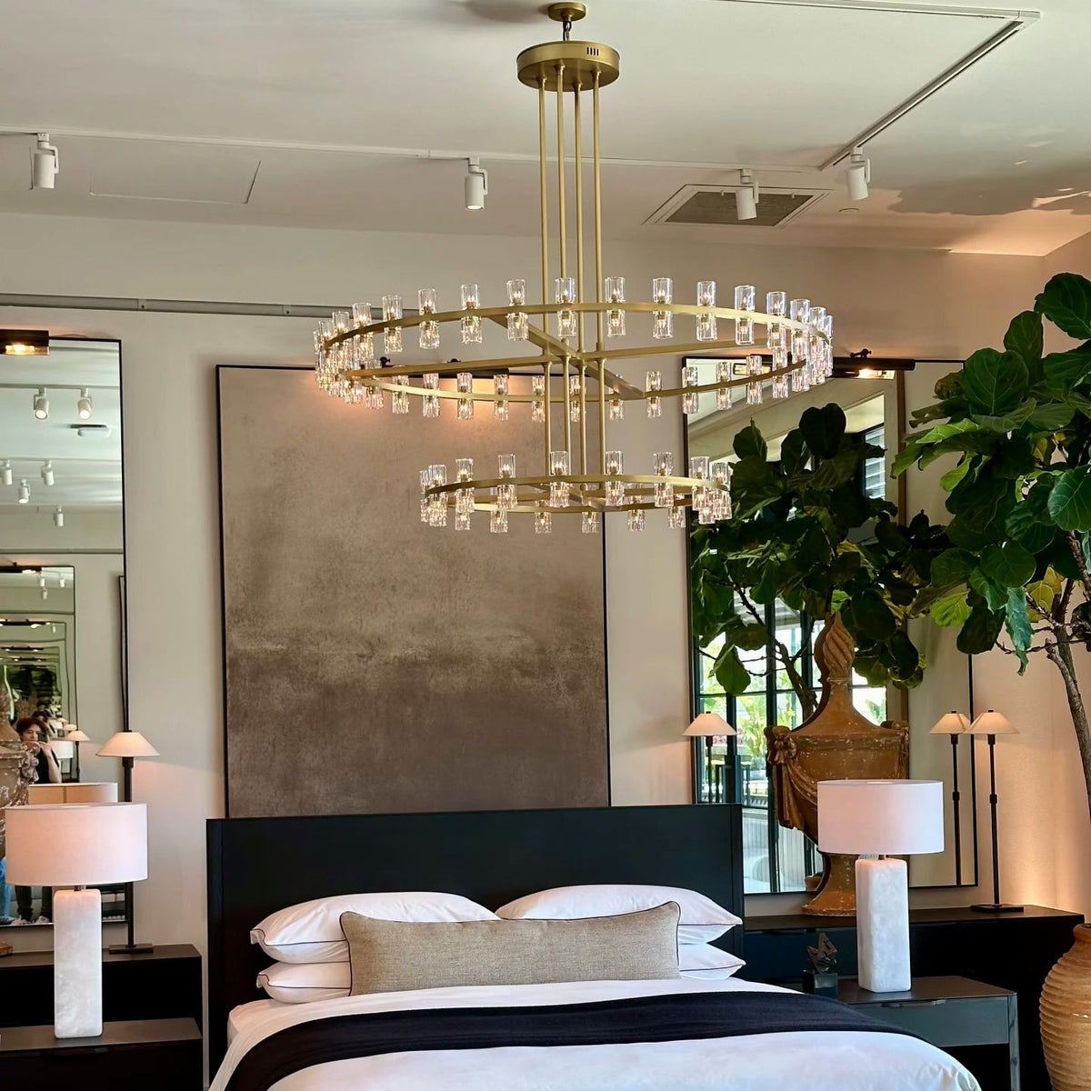Aurelia 60″ Two-Tier Crystal Chandelier